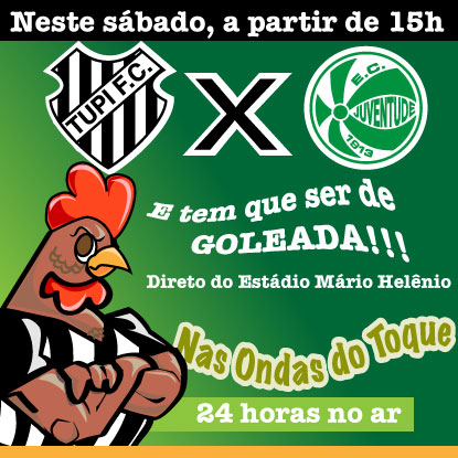 Leia mais sobre o artigo Siga Tupi x Juventude ao vivo no Toque de Bola