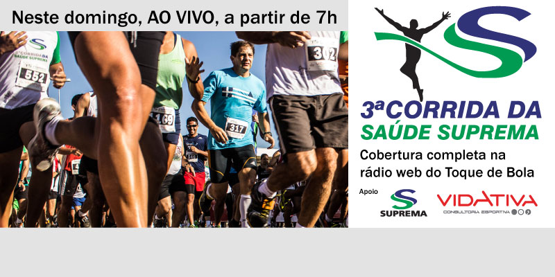 Leia mais sobre o artigo Toque de Bola transmite domingo a 3ª Corrida da Saúde Suprema/Prefeitura de Juiz de Fora