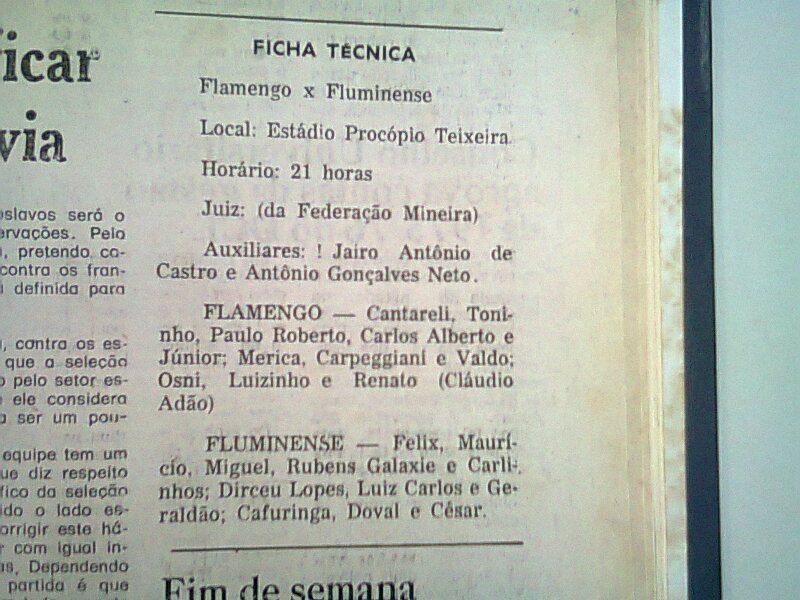 Leia mais sobre o artigo Dois gols argentinos num Fla-Flu: última vez tinha sido em JF, em 1977. Vamos relembrar?