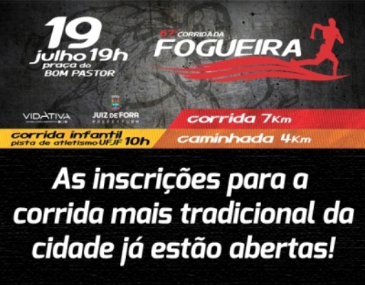 Leia mais sobre o artigo Estão abertas as inscrições para 67ª Corrida da Fogueira/PJF