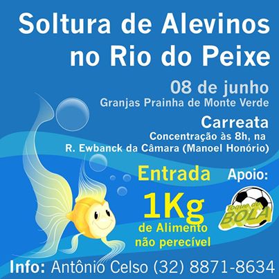 Leia mais sobre o artigo Soltura de 5 mil alevinos no Rio do Peixe tem apoio do Toque de Bola