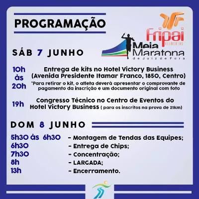 Leia mais sobre o artigo Meia Maratona de Juiz de Fora Fripai/PJF ocorre no domingo. Veja percursos e programação