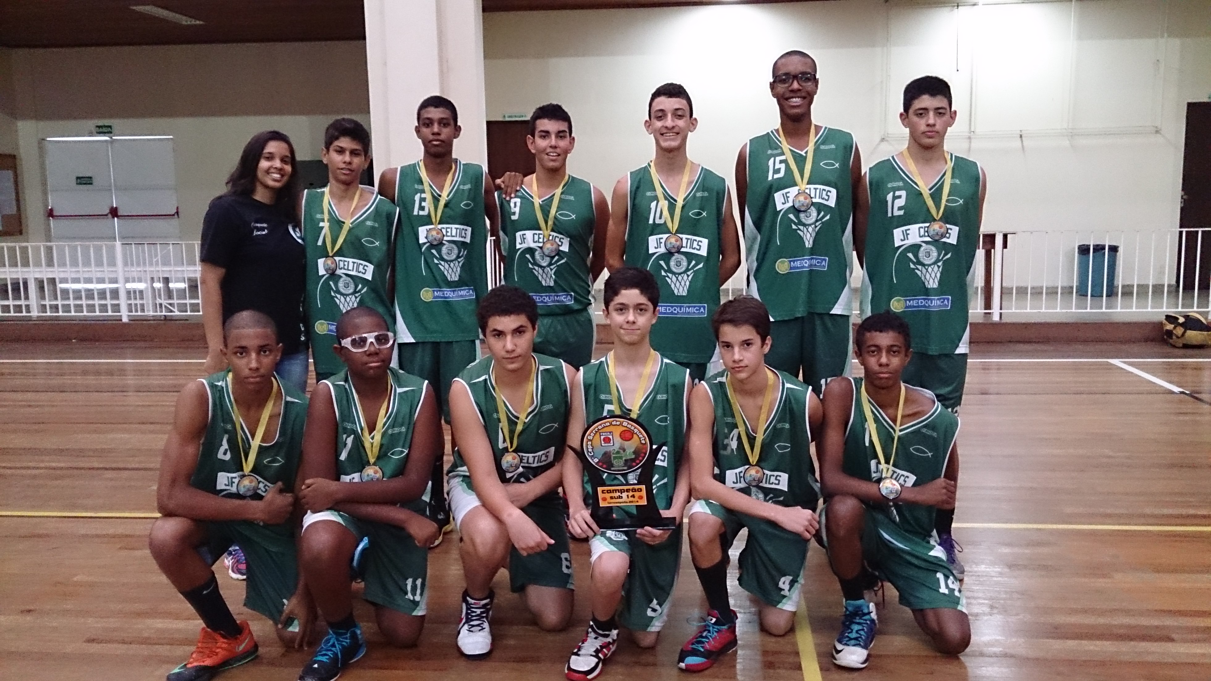 Leia mais sobre o artigo Equipe sub 14 do JF Celtics é campeã invicta da Copa Serrana 2014 de basquete