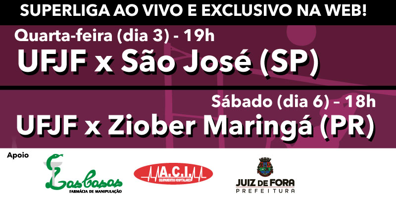 Leia mais sobre o artigo Contra São José, UFJF faz primeiro de dois jogos em casa na Superliga e Toque transmite