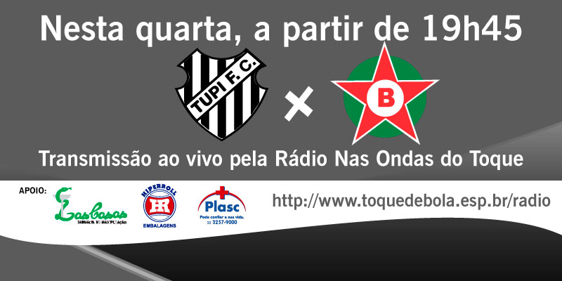 Leia mais sobre o artigo Tupi x Boa: transmissão do Toque, ingressos mais baratos e promoção para mulheres. Ônibus a partir de 18h30