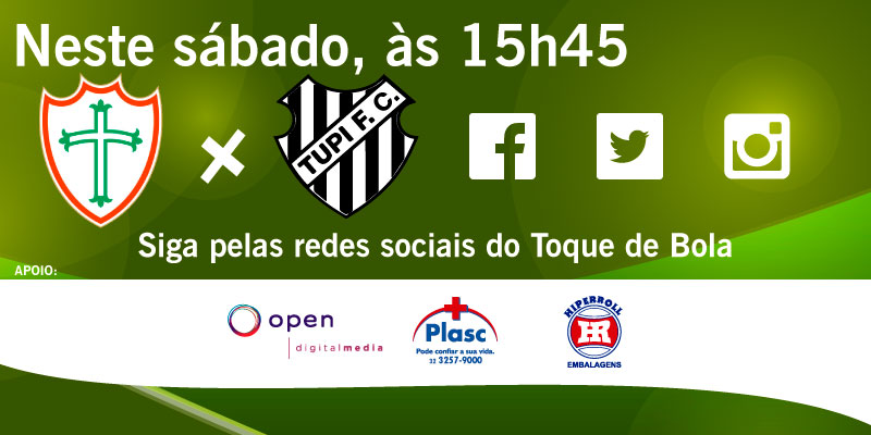 Leia mais sobre o artigo Na volta da Série C e com Euzébio regularizado, Tupi visita Lusa no Canindé. Siga nas redes sociais do Toque