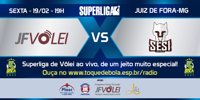 Leia mais sobre o artigo Em duelo de defensores, JF Vôlei quer “barulho da torcida” contra Sesi-SP. Ouça pelo Toque