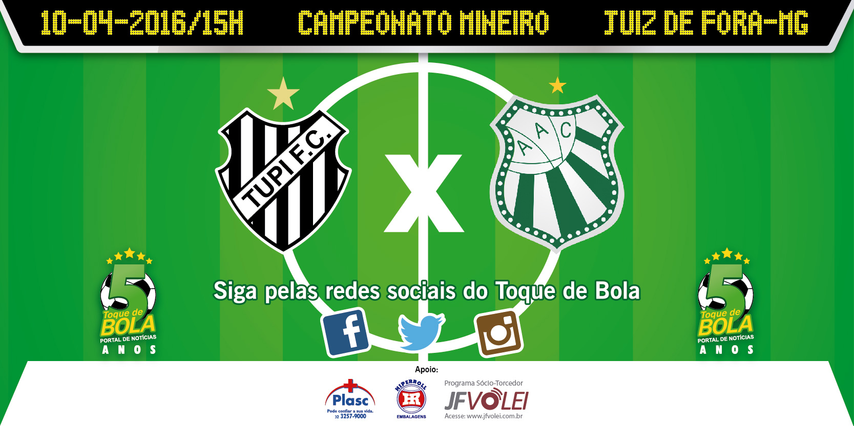 Leia mais sobre o artigo Siga Tupi x Caldense nas redes sociais do Toque de Bola a partir de 15h. Ingressos mais baratos