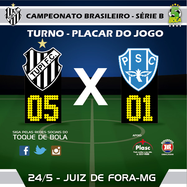 Leia mais sobre o artigo Em jogo aberto, Tupi goleia Paysandu, levanta taça dos 104 anos, dá salto na tabela e presenteia torcedor fiel
