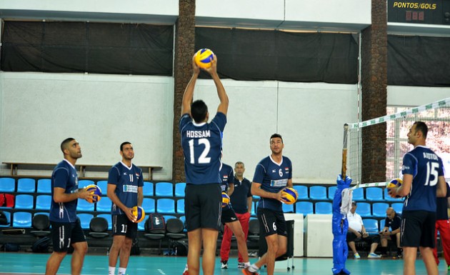 Leia mais sobre o artigo Tem agito do  Egito na  Federal! Vôlei masculino treina no ginásio da Faefid