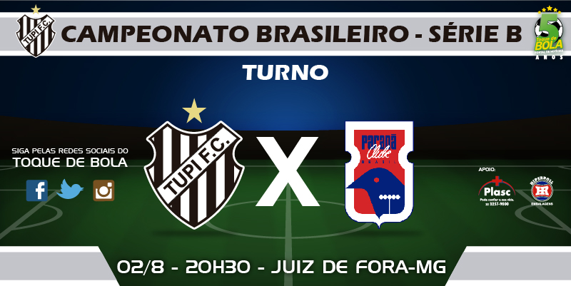 Leia mais sobre o artigo Tupi x Paraná, às 21h30, marca encerramento do primeiro turno para o carijó. Siga pelo Toque