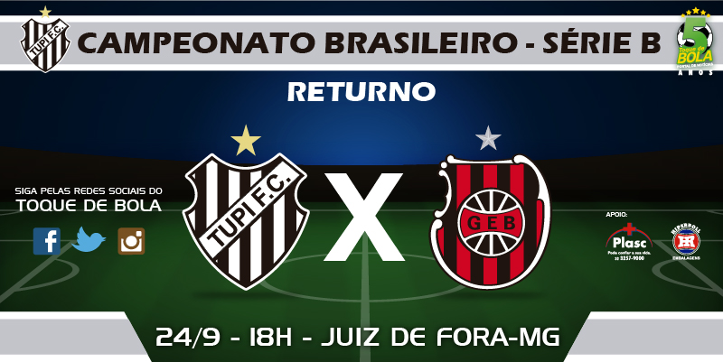 Leia mais sobre o artigo Na estreia de Ricardinho, Tupi recebe Brasil e busca novamente iniciar reação contra o rebaixamento na Série B