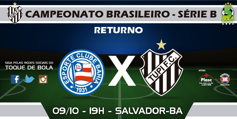 Leia mais sobre o artigo Em domingo de Série B, Tupi e Bahia medem forças na Arena Fonte Nova