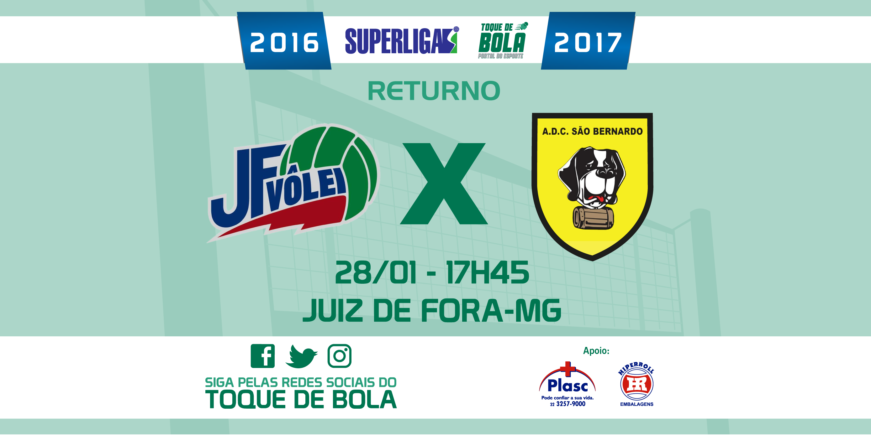 Leia mais sobre o artigo Minas pontua. JF Vôlei precisa vencer São Bernardo por 3 a 0 ou 3 a 1 para ultrapassá-lo. Siga pelo Toque