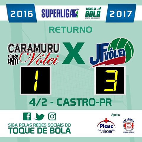 Leia mais sobre o artigo Longe de casa, JF Vôlei se impõe: 3 a 1 sobre Caramuru. “Partida duríssima, vencida por um sistema coletivo”