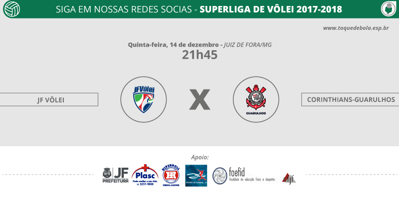 Leia mais sobre o artigo JF Vôlei recebe Corinthians-Guarulhos pela última rodada do turno. Veja panorama completo da Superliga