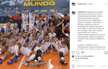 JF Vôlei recebe manifestações pelo título da Superliga B