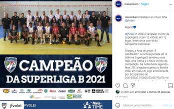 JF Vôlei recebe manifestações pelo título da Superliga B