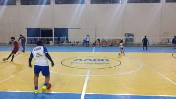 Atividade no ginásio da AABB-JF depois da retomada