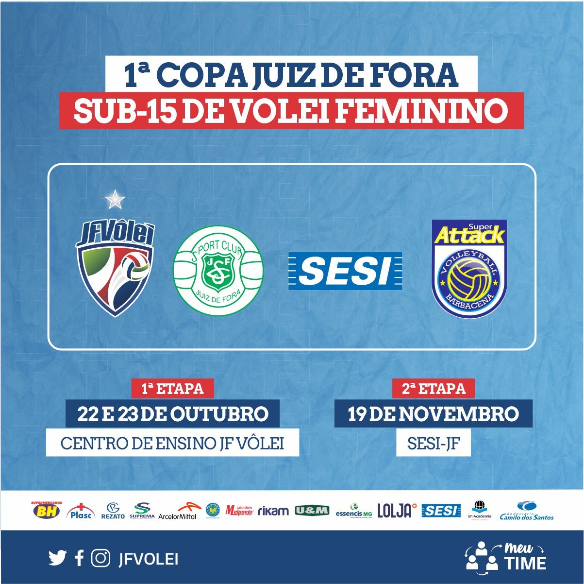Leia mais sobre o artigo Torneio de vôlei feminino sub-15 é atração no Centro de Ensino JF Vôlei