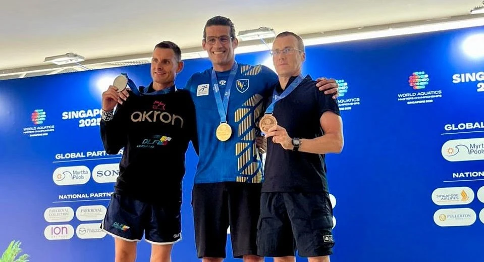 Leia mais sobre o artigo Renato Melo Ferreira é campeão mundial master de natação: “Explosão de felicidade!”
